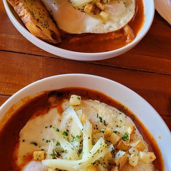 Farmhouse Cafe - Breakfast special: Gypsy eggs with grilled sourdough bread - Breakfast & Brunch Near Me - Honolulu, Hawaii Farmhouse Cafe - Breakfast special: Gypsy eggs with grilled sourdough bread - Breakfast & Brunch Near Me - Honolulu, Hawaii