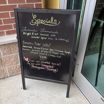 Artur Cafe - Specials board near front entrance - Coffee & Tea Near Me - Tualatin, Oregon