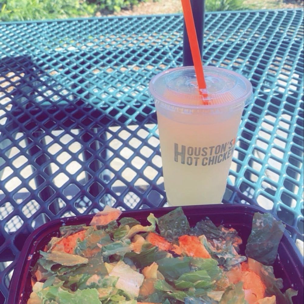 Made it back just in time for my Texas Caesar Salad with non spicy chicken!