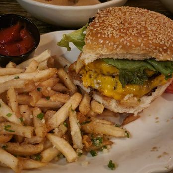 White Star Warren - Double double cheeseburger with truffle fries. Perfection! - Burgers Near Me - Jersey City, New Jersey White Star Warren - Double double cheeseburger with truffle fries. Perfection! - Burgers Near Me - Jersey City, New Jersey