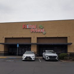 Falling Prices - Store front. Closed Sundays & Mondays.