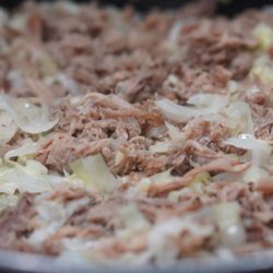 Sam's Club - Cooked up some Kalua pig & Cabbage (Kalua pig pork from Sam's club 3pk May's brand) *9/2024