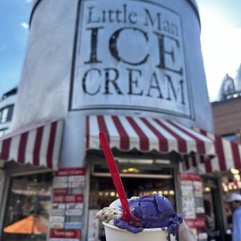 Little Man Ice Cream - Salted caramel peanut butter cup & salted ube cream cheese - Ice Cream & Frozen Yogurt Near Me - Denver, Colorado Little Man Ice Cream - Salted caramel peanut butter cup & salted ube cream cheese - Ice Cream & Frozen Yogurt Near Me - Denver, Colorado