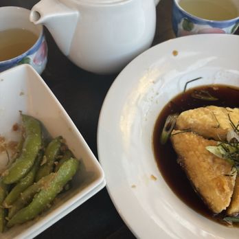 Sushi Jooa - Appetizers: Garlic Edamame Lunch, Agedashi Tofu Lunch - Japanese Near Me - Loveland, Colorado Sushi Jooa - Appetizers: Garlic Edamame Lunch, Agedashi Tofu Lunch - Japanese Near Me - Loveland, Colorado