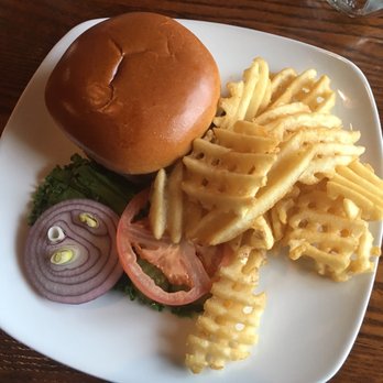 Mountaineer Grill - Cheese burger with waffle fries - New American Near Me - McKinley Park, Alaska