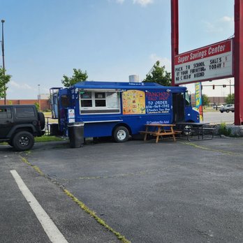 Panchos Taco Shop - Blue truck in front of furniture store and Big Lots - Mexican Near Me - Columbus, Ohio Panchos Taco Shop - Blue truck in front of furniture store and Big Lots - Mexican Near Me - Columbus, Ohio