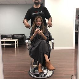 Hair color and style