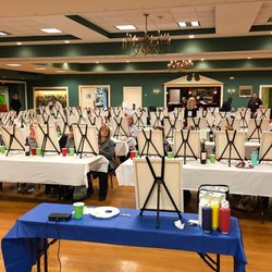 Happy Little Brush Strokes Painting Party Long Island - Huntington Fire Department 175th Anniversary Fundraising Event