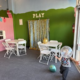 Inside area for parents to rest Inside area for parents to rest