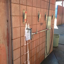 Royal Oak Car Wash - Foamy soap brush.