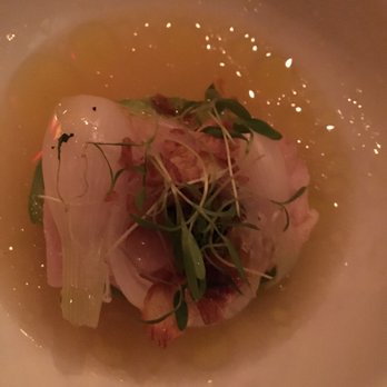 La Condesa - Hamachi: Yellowtail, calamansi broth, avocado, crispy garlic, charred onion, habanero truffle oil... - Mexican Near Me - Austin, Texas La Condesa - Hamachi: Yellowtail, calamansi broth, avocado, crispy garlic, charred onion, habanero truffle oil... - Mexican Near Me - Austin, Texas