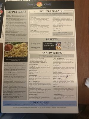 Menu photo 1 Inn On The Gulf Hudson, FL