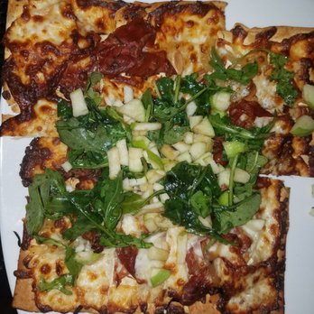 32 Shea - Daily lavosh pizza. Crispy prosciutto, mozzarella, arugula, almond slices, diced apples, and caramelized onions. TO. DIE. FOR. - Coffee & Tea Near Me - Phoenix, Arizona