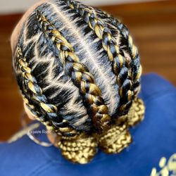 Exquisite Rootz - Stitch Feed in Cornrows