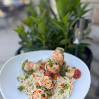 Ale Mary's - Shrimp skewers over rice pilaf - Pubs Near Me - Baltimore, Maryland Ale Mary's - Shrimp skewers over rice pilaf - Pubs Near Me - Baltimore, Maryland