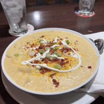 The Page - House Specialty Potato Soup  Really good and tasted house made - Sports Bars Near Me - Great Bend, Kansas