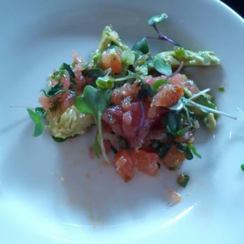 Think Cafe - Tuna poke w Avocado & Cilantro - New American Near Me - San Pedro, California Think Cafe - Tuna poke w Avocado & Cilantro - New American Near Me - San Pedro, California