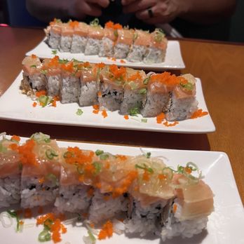 Sushi San - 3 I love salmon rolls - Japanese Near Me - Gilbert, Arizona
