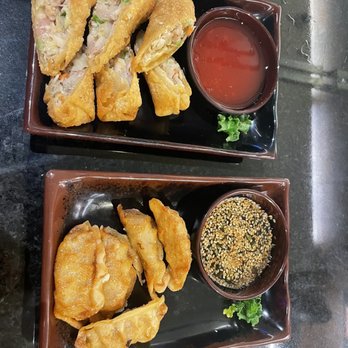 Kobe - Japanese Gyoza (5) Pork Egg Roll (3) - Steakhouses Near Me - Omaha, Nebraska Kobe - Japanese Gyoza (5) Pork Egg Roll (3) - Steakhouses Near Me - Omaha, Nebraska