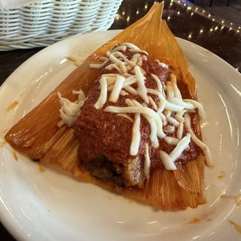 Los Cuates Mexican Restaurant - Pork tamale with red sauce. Best thing we ate. - Mexican Near Me - Flowery Branch, Georgia Los Cuates Mexican Restaurant - Pork tamale with red sauce. Best thing we ate. - Mexican Near Me - Flowery Branch, Georgia