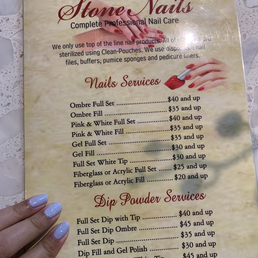 Stone Nails - Menu - Nail Salons Near Me - Sacramento, California Stone Nails - Menu - Nail Salons Near Me - Sacramento, California