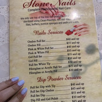 Stone Nails - Menu - Nail Salons Near Me - Sacramento, California Stone Nails - Menu - Nail Salons Near Me - Sacramento, California