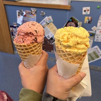 Big Dipper Ice Cream - Mother's Day special raspberry and chocolate and the yellow cake - Ice Cream & Frozen Yogurt Near Me - Helena, Montana Big Dipper Ice Cream - Mother's Day special raspberry and chocolate and the yellow cake - Ice Cream & Frozen Yogurt Near Me - Helena, Montana