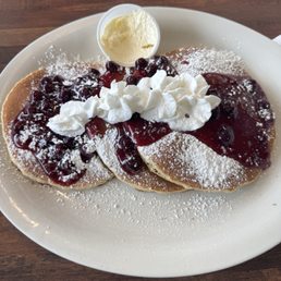 Blueberry pancakes Blueberry pancakes