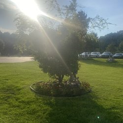 Yugal Kunj - Radha Krishna Temple and Community Center - Front garden