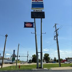 Exxon - Tall Exxon sign