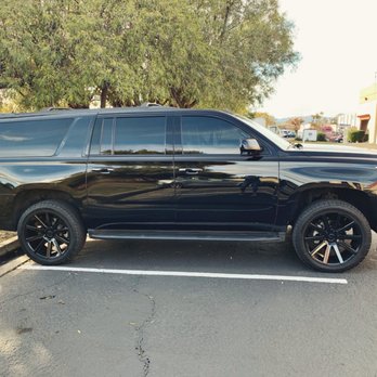 Phenom Customz - 2018 black Chevrolet Suburban - Vehicle Wraps Near Me - Fairfield, California
