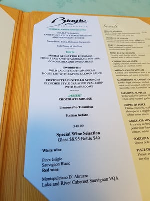Menu photo 3 Biagio Ristorante Toronto, ON Menu photo 3 Biagio Ristorante Toronto, ON