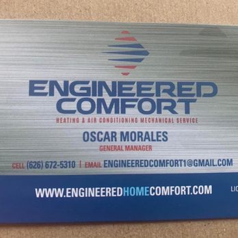 Engineered Comfort Heating and Air - Heating & Air Conditioning/HVAC Near Me - Pomona, California Engineered Comfort Heating and Air - Heating & Air Conditioning/HVAC Near Me - Pomona, California