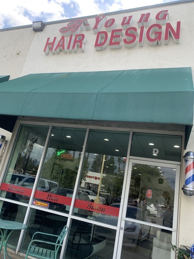 B-Young Hair Design Logo