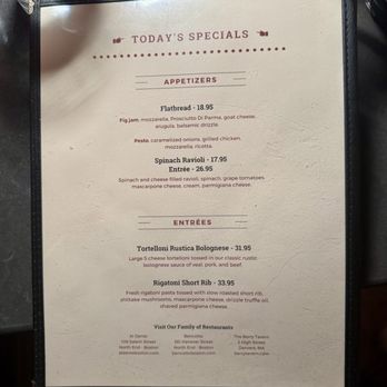 Benevento's - Specials Menu - Italian Near Me - Boston, Massachusetts