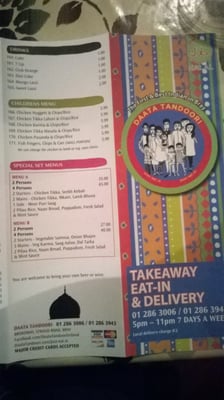 Menu photo 1 Daata Tandoori Bray, WW