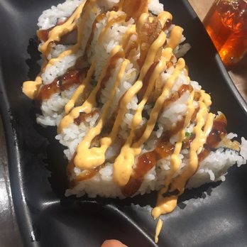 Umaido - Generic shrimp roll. More imitation crab than shrimp. Flavor is hidden behind the yellow and brown sauce. No wasabi is provided. - Ramen Near Me - Suwanee, Georgia Umaido - Generic shrimp roll. More imitation crab than shrimp. Flavor is hidden behind the yellow and brown sauce. No wasabi is provided. - Ramen Near Me - Suwanee, Georgia