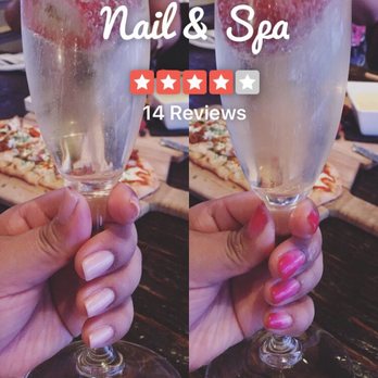 Nail & Spa - Mood changing gel mani (light to dark pink in cold temp)+regular pedí (added paraffin)+waxed eyebrows=$53 total - Nail Salons Near Me - Richardson, Texas