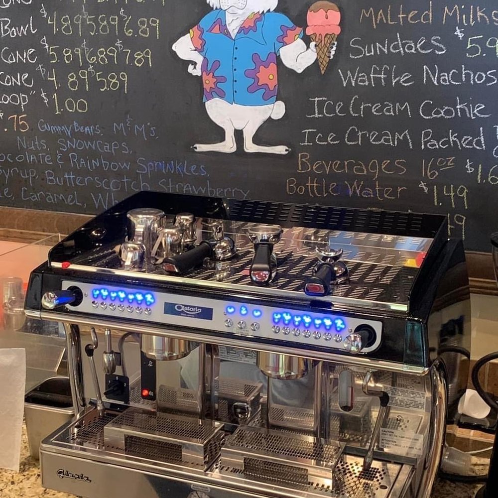 New espresso machine.