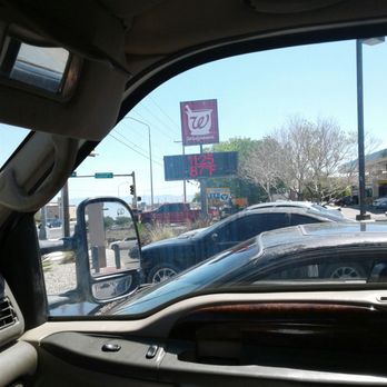 Walgreens - a view of a parking lot from inside a car - Cosmetics & Beauty Supply Near Me - Los Lunas, New Mexico