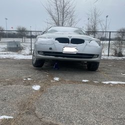 Complete Towing and Recovery - Vehicle safely stabilized for storage after tow.