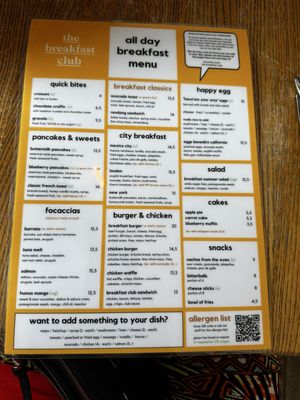 Menu photo 2 The Breakfast Club Amsterdam, NH Menu photo 2 The Breakfast Club Amsterdam, NH