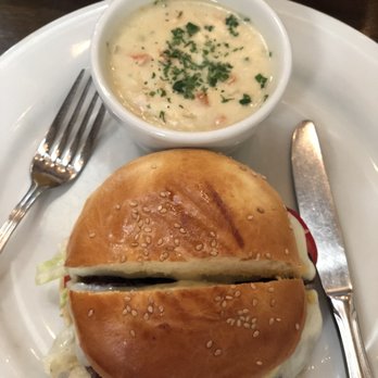 Jane - Classic burger with side of clam chowder. Burger was good clam chowder not so much. - New American Near Me - Santa Barbara, California Jane - Classic burger with side of clam chowder. Burger was good clam chowder not so much. - New American Near Me - Santa Barbara, California