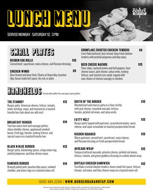 Menu photo 5 The Burger Bar & Tap Flint, MI