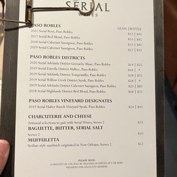 Serial Wines - Wineries Near Me - Paso Robles, California