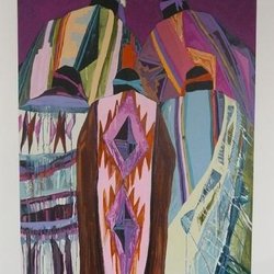 Little Gallery Frame Shop - Beautiful Dolona Roberts lithograph..southwest colors.
