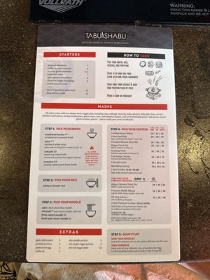 Menu photo 7 Tabu Shabu - Costa Mesa Costa Mesa, CA