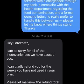 Prepboys Meal Prep - Owner acknowledges deterioration of quality and agrees to refund - Food Delivery Services Near Me - San Jose, California