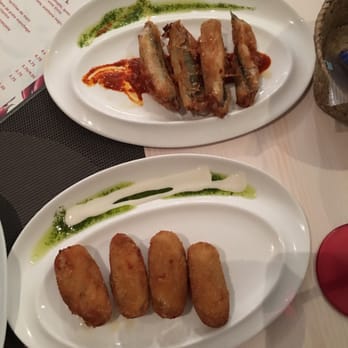 Antojito - Stuffed Anchovies and Cheese Croquettes - very good - Tapas/Small Plates Near Me - El Puerto de Santa María, California Antojito - Stuffed Anchovies and Cheese Croquettes - very good - Tapas/Small Plates Near Me - El Puerto de Santa María, California