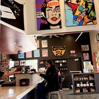 San Antonio Gold - Order area. There are daily deserts on display to wet the appetite. - Coffee & Tea Near Me - San Antonio, Texas San Antonio Gold - Order area. There are daily deserts on display to wet the appetite. - Coffee & Tea Near Me - San Antonio, Texas